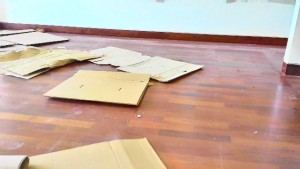 Pemasangan Parket Jati di Nyuhgading Ubud Hotel Villas Finishing Parket jati