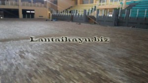 Lantai kayu Lapangan basket di Bekasi