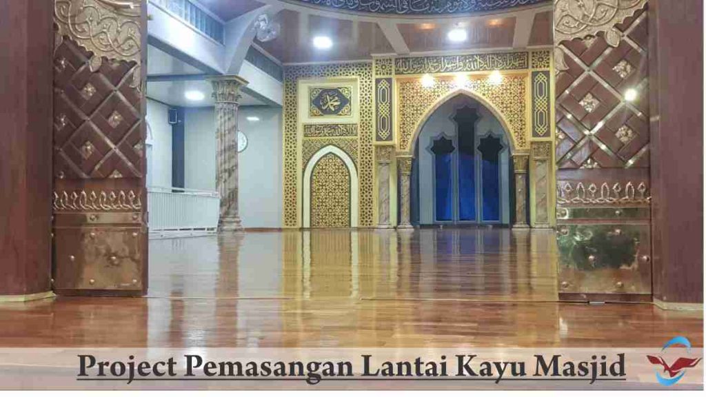 Lantai kayu masjid