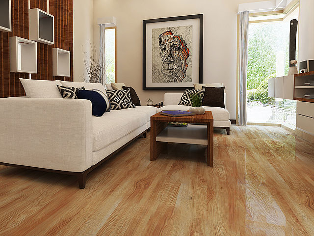 Ide dekorasi ruang keluarga dengan lantai kayu