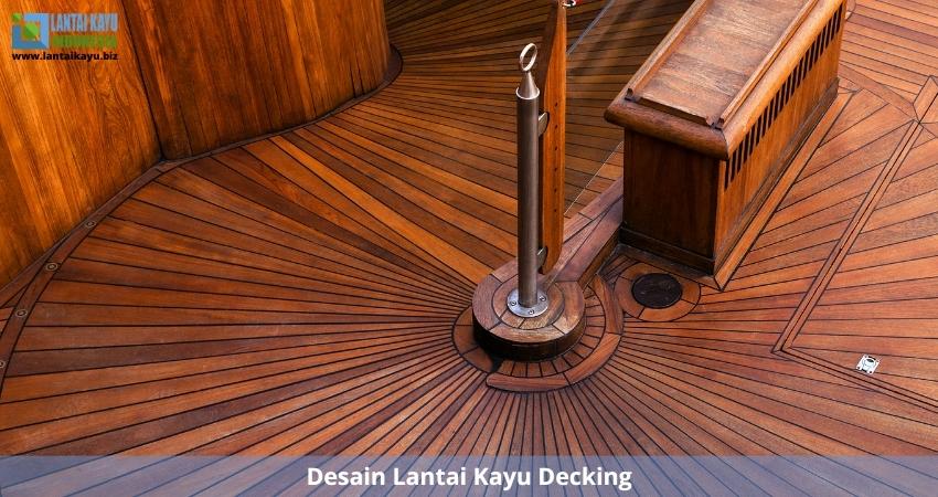 desain lantai kayu decking