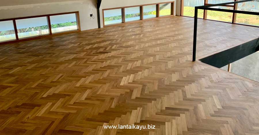 Jual Lantai Kayu Jati Grade A Dan Biaya Pasang Lantai kayu jati