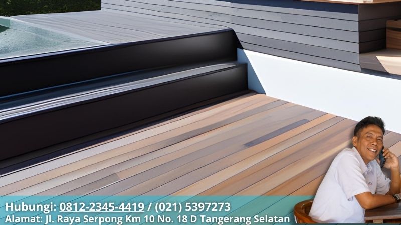 Jual Decking Kayu Di Gading Serpong Untuk Kebutuhan Eksterior Hunian Decking Kayu Keruing