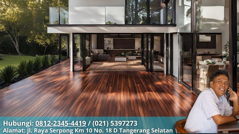 Jual Decking Kayu Di Gading Serpong Untuk Kebutuhan Eksterior Hunian Decking Kayu Merbau