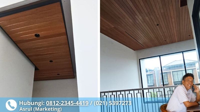 Jual Plafon Kayu Untuk Dekorasi Hotel di Ubud Bali Plafon Kayu Bengkirai
