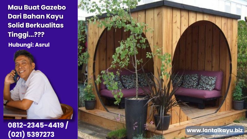 Ide Desain Gazebo Unik Dari Berbagai Material Bahan Gazebo Dari Kayu