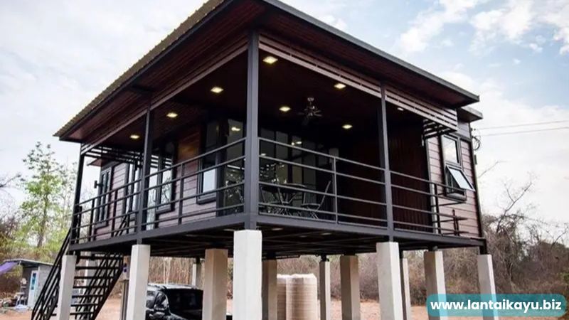 Yuk, Intip Keunikan Desain Rumah Panggung Modern Rumah Panggung Berbahan Baja Ringan