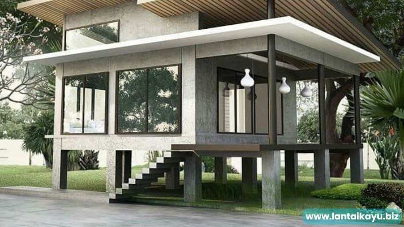 Yuk, Intip Keunikan Desain Rumah Panggung Modern Rumah Panggung Berbahan Beton