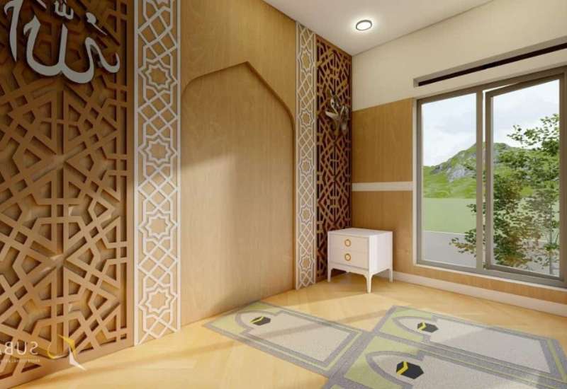 8 Ide desain Mushola di Rumah Minimalis Penjual lantai kayu Indonesia